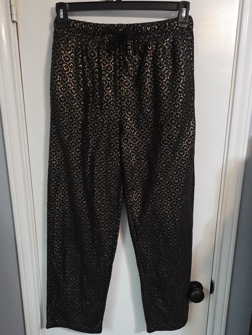 NWOT TRUE RELIGION METALLIC LOUNGE PANTS